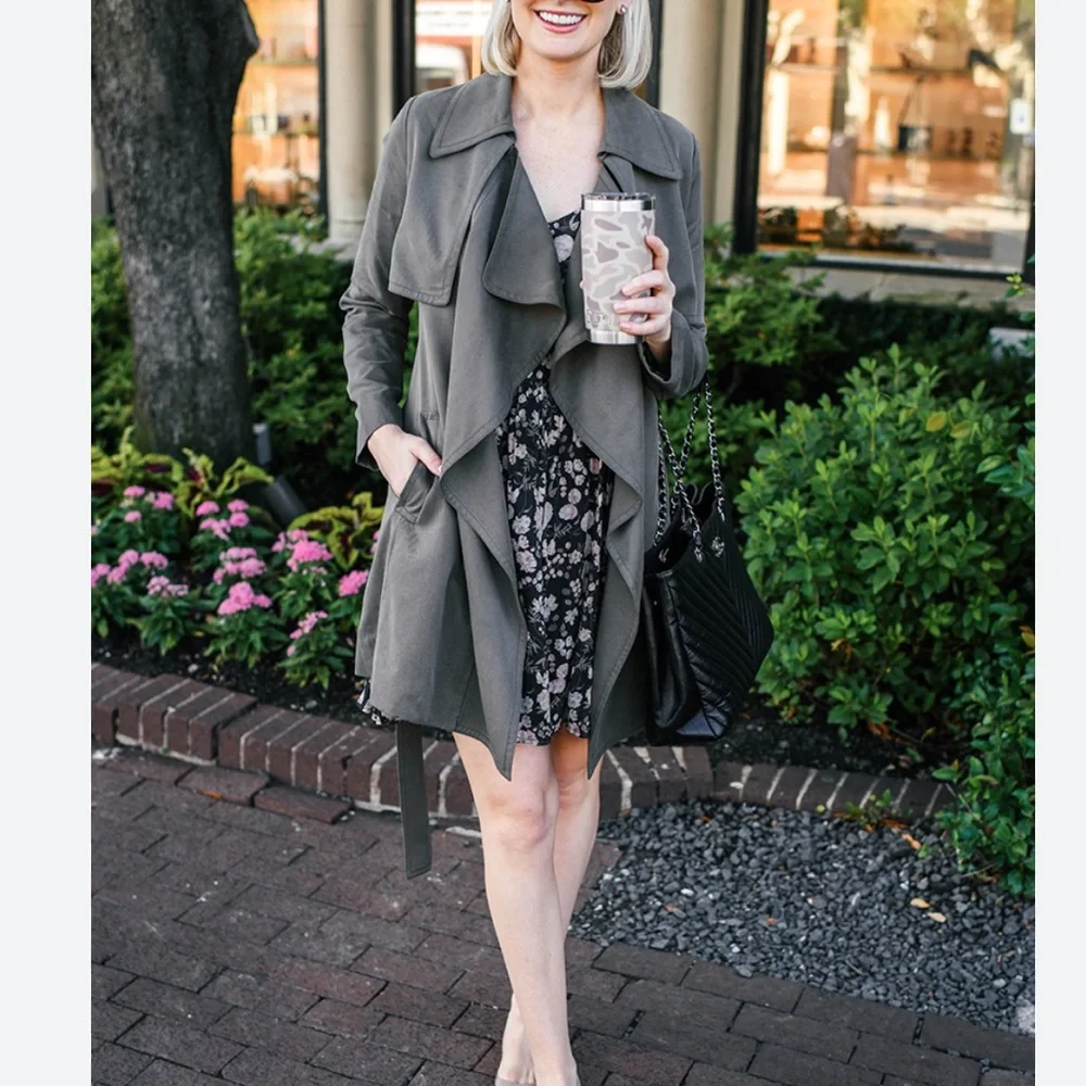 Club Monaco Claudine Trench Coat Size Medium - Picture 2 of 13